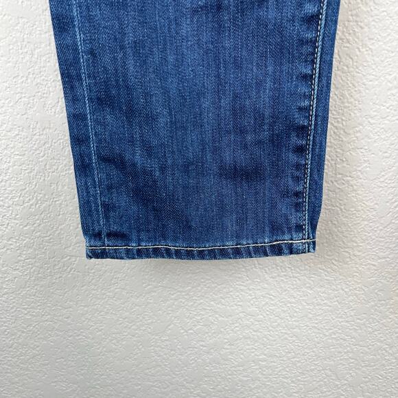 Paige Low Rise Distressed Jimmy Jimmy Skinny Ankle Medium Wash Blue Jeans 27 USA - Picture 7 of 13